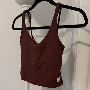 Vuori Dark Brown Women's Crop Top